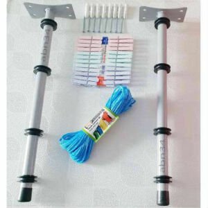 Pencere Balkon tipi Gezer Makaralı Duvara Monte Çamaşır Kurutma