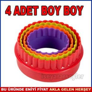 4lü SET VOLOVAN YUVARLAK KEK ve KURABİYE KALIBI
