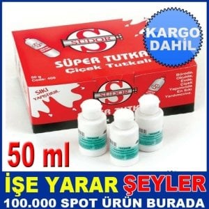 50ml SU BAZLI BEYAZ MARANGOZ ÇİÇEK TUTKALI KD