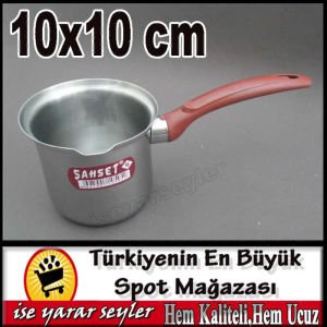 5no 5-6 KİŞİLİK İZOLE SAPLI ÇELİK KAHVE CEZVESİ