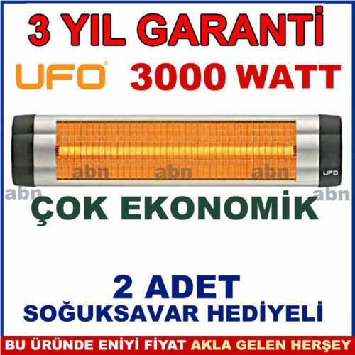 2 Adet Isı Koruyucu Soğuksavar Hediyeli Orjinal 3000 Watt Ufo Star Infrared Elektrikli Isıtıcı Soba kaliteli