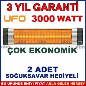 2 Adet Isı Koruyucu Soğuksavar Hediyeli Orjinal 3000 Watt Ufo Star Infrared Elektrikli Isıtıcı Soba kaliteli