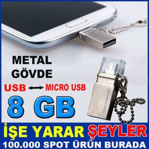 8 GB ANDROİD İÇİN OTG MİCRO USB FLASH BELLEK