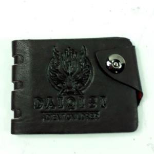 Deri Cüzdan Desenli Vesikalık Ve Kredi Kartı Bölmeleri 2 Nakit Bölmesi