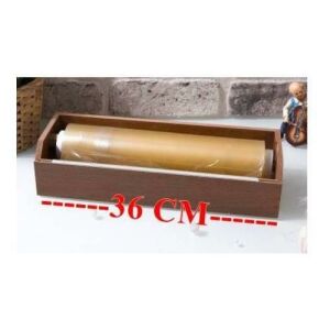 Süper Strec Kesici Ahşap Streç Standı 30cm Lokanta,Büfe,Ev tipi Set,Gıda Streci Koruma Seti Kutusu