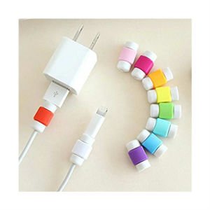 Usb Şarj Kablo Koruyucu İphone Samsung Uyumlu 2 Adet Renkli Kablo Kaplama Kablo Dibi Koruyucu