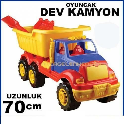 70cm BÜYÜK BOY 2 KÜREKLİ OYUNCAK DEV KAMYON