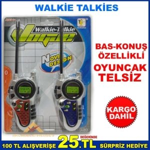 Ücretsiz Kargo WALKİE TALKİES OYUNCAK TELSİZ 100 METRE MESAFELİ