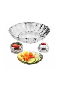 Katlanır Buharda Sebze Pişirici Haşlayıcı Haşlama Sepeti Aparatı