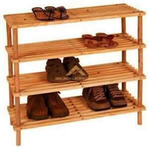 4 Kat Ahşap Ayakabı Rafı,4 Kat Demonte Ahşap Ayakkabılık,Ahşap Saksı Rafı,Ahşap Mutfak Rafı