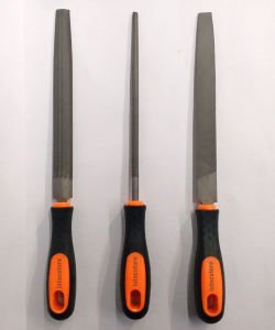 Hava Çeliği 3'lü Eğe Seti Büyük Boy Metal,Ağaç,Plastik Eğeleme Set 32cm Ergonomik Saplı Törpüler