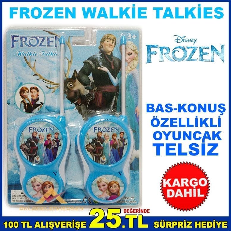 Ücretsiz Kargo 2Lİ FROZEN WALKİE TALKİES OYUNCAK TELSİZ SETİ