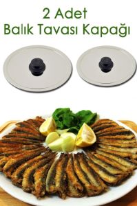 Çelik Balık Tavası Kapağı - 2 Adet (26+30 Cm)