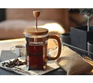 Yakut Bambu Kapaklı Cam Frech Press 600ml