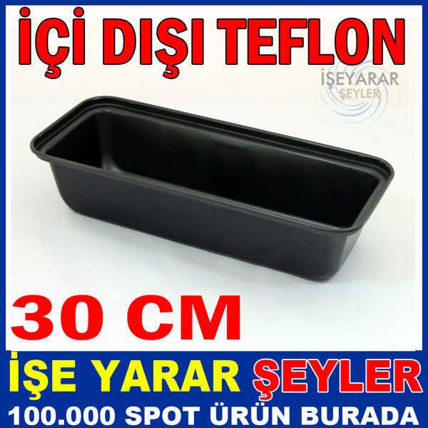 32CM İÇİ DIŞI TEFLON DİKDÖRTGEN BATON KEK KALIBI