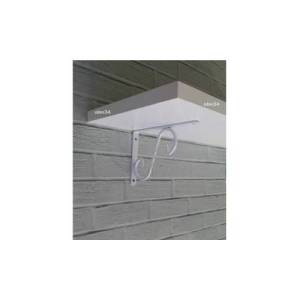 BEYAZ 2 adet Metal ferforje raf ayağı 15x11cm L ayak vidalarla dübelleri dahil çelik raf altı demiri