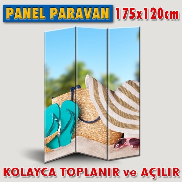 GÖRSELLİ KATLANIR PANEL BÖLME SİSTEMİ - KUMSAL KOMPOZİSYONU 3