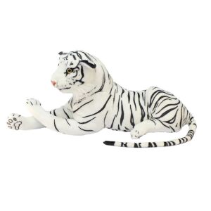 Sesli Beyaz Kaplan Peluş Oyuncak 70 cm