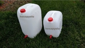 30L portatif tombul bidon.Pratik çözümlü musluklu bidon
