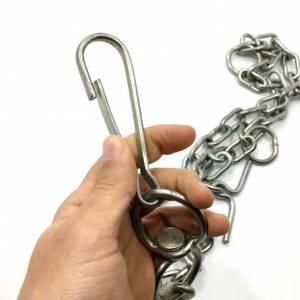 5mm Kalınlıkta Kıskaçlı 1,5m Büyük Kangal Köpek Gezdirme Zinciri Büyük Baş Hayvan Dana Zinciri