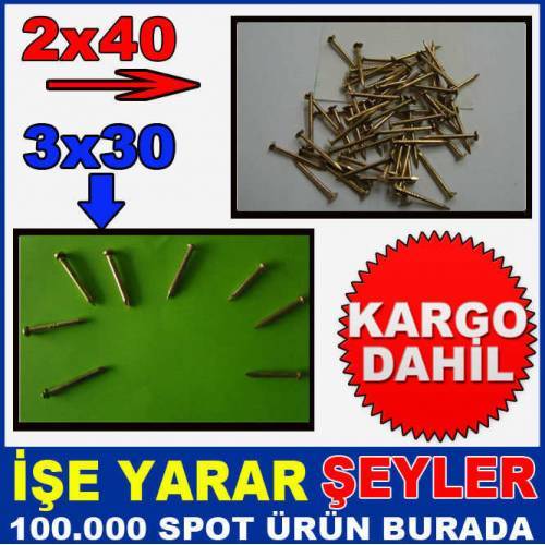 2x40 Ve 3x30 Karışık Beton Çivisi