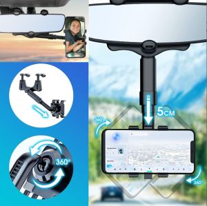 Araba Dikiz Aynası Teleskobik Telefon Tutucu