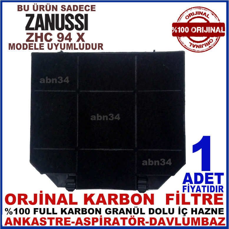 ZANUSSI ANKASTRE DAVLUMBAZ FİLTRESİ ZHC 94 X Model Ankastre Aspiratör Karbon Filtre-1013