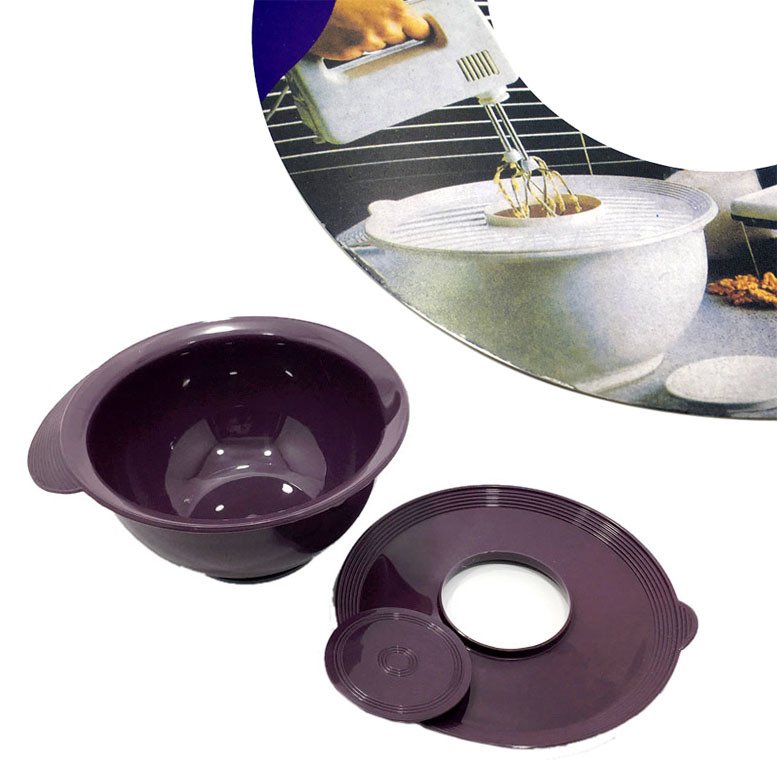 Sıçramayı Önleyen Kapaklı Mikser Kabı Karıştırma Kabı