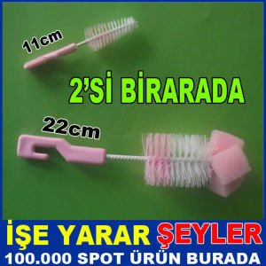 2 Lİ SET BİBERON VE EMZİK TEMİZLEME FIRÇASI