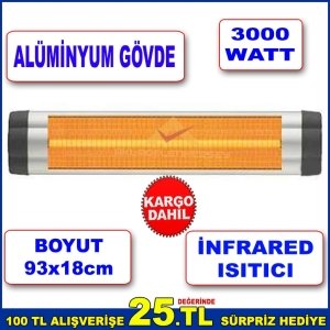 3000W GÜCÜNDE ÇOK FONKSİYONLU ALÜMİNYUM GÖVDELİ İNFRARED ISITICI