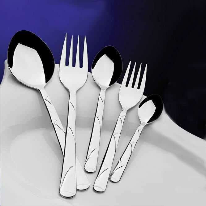 6 Adet New Trend Yemek Kaşığı Seti Çelik 2mm