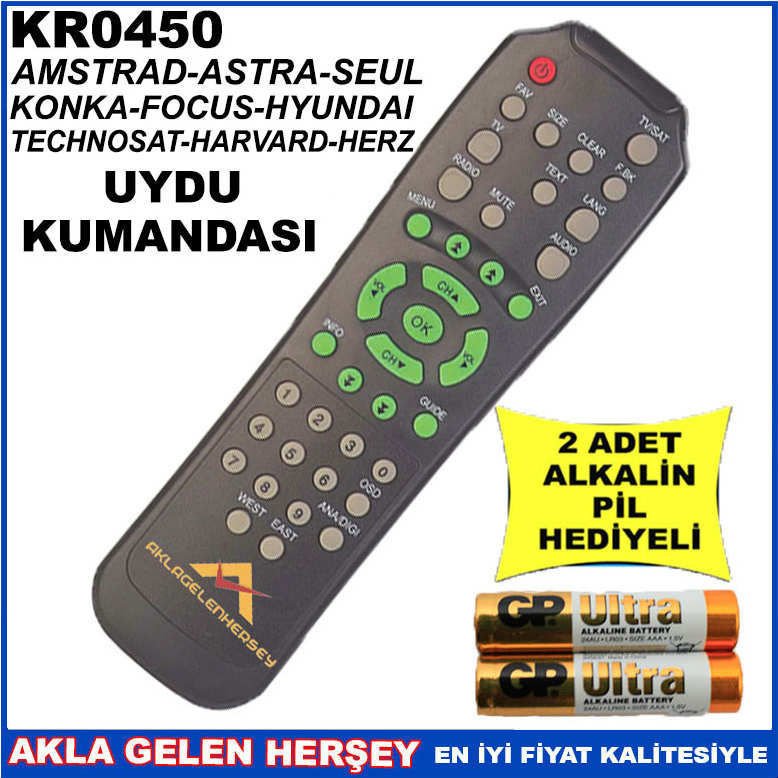 HARVARD UYDU CİHAZI Receiver KUMANDASI KR0450