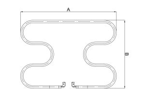 700W Tost Makinesi Rezistansı 110V 235x150mm Yerli Üretim Sağlam Ve Kaliteli Yap