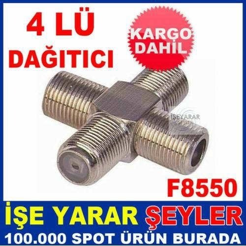 4 LÜ KONNEKTÖR DAĞITICISI UYDU ANTEN KABLOSU KD
