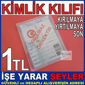 SEFFAF ESNEK PVC NÜFUS CÜZDANI KİMLİK KILIFI