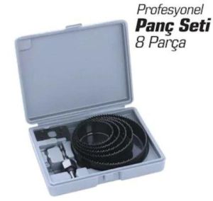 8 Parça 64-127 mm Büyük Boy Alçıpan Ahşap Delme Panç Seti