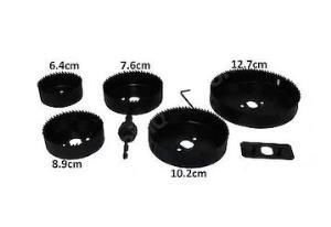 8 Parça 64-127 mm Büyük Boy Alçıpan Ahşap Delme Panç Seti