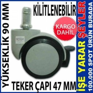 47MM PİMLİ KİLİTLENEBİLİR SANDALYE TEKERLEĞİ KD