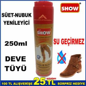 Devetüyü Süyet Boyası Su Geçirmez 250ml Süet,Nubuk Ayakkabı-Çanta-Mont Devetüyü Sprey Süet Boya