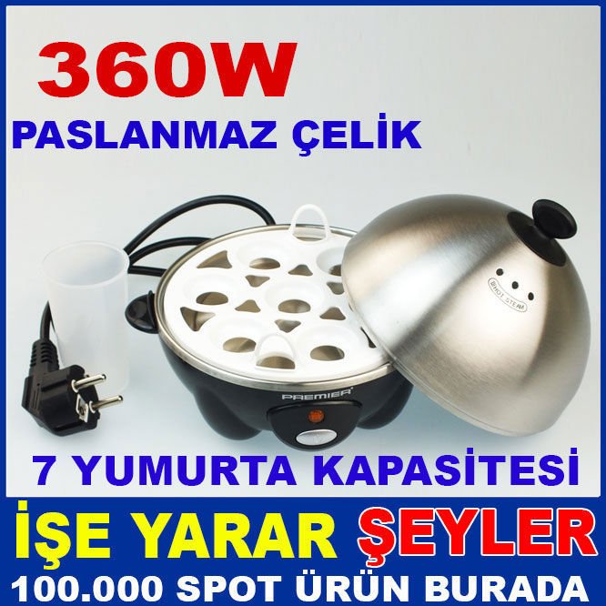 PREMIER PASLANMAZ ÇELİK YUMURTA PİŞİRME MAKİNESİ