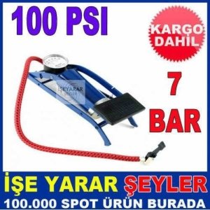 ÇOK AMAÇLI 100 PSI ŞİŞİRME İÇİN AYAK POMPASI KD