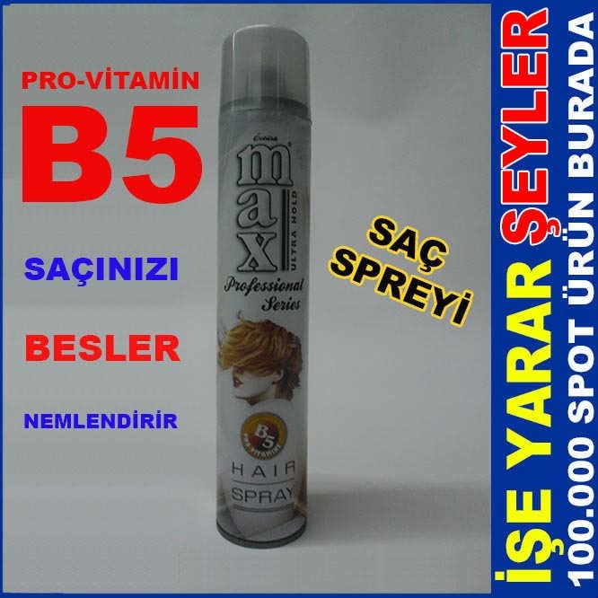 MAX PROFESYONEL SAÇ SPREYİ PRO VİTAMİN B5