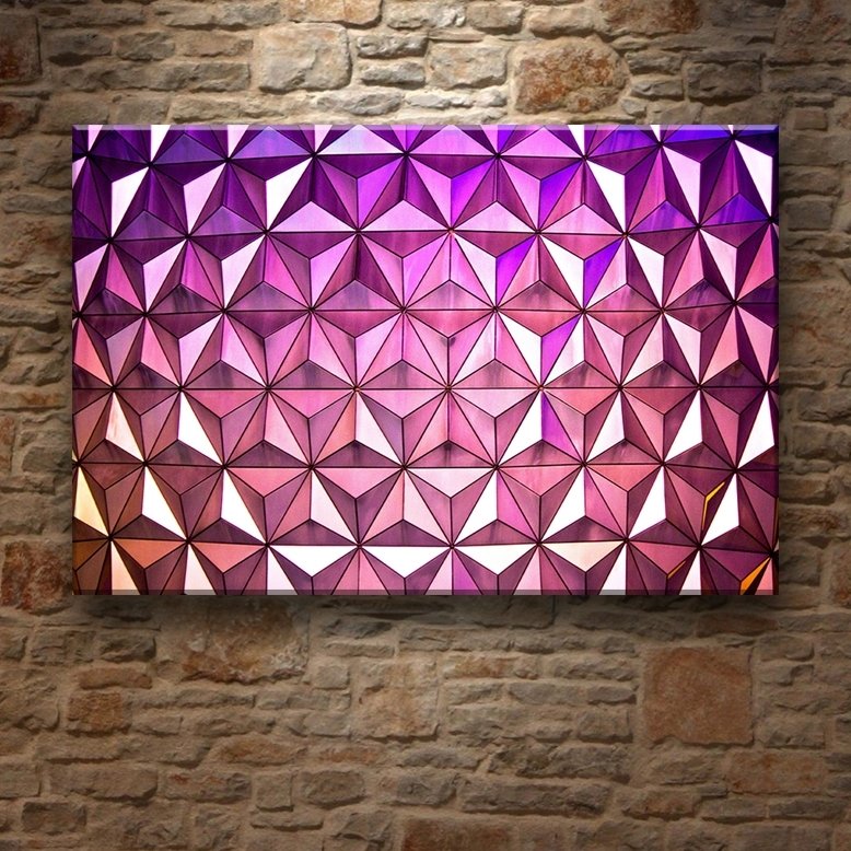 PEMBE-BEYAZ GEOMETRİ 7 değişen ölçü ORİJİNAL KANVAS TABLO