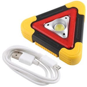 Çok Fonksiyonlu Şarjlı Güneş Enerji Reflektör Işıklı İkaz Lambası Işıklı Üçgen Oto Reflektör