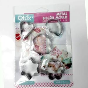 5 Farklı Model 5li Metal Set Kurabiye Kalıpları Paslanmaz Çelik