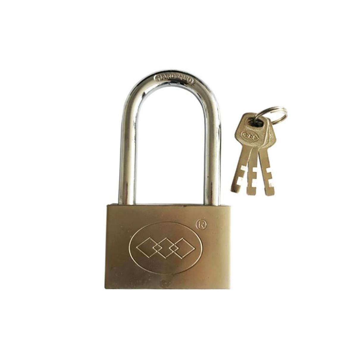 Uzun Milli Paslanmaz 50mm Asma Kilit 3 Yedek Anahtarlı