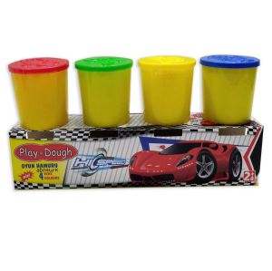 4 Renk Oyun Hamuru Hediyeli Aşçı Model Merdaneli Oyun Sofrası Seti 25cm Sofra-24cm Merdane-4x50gr