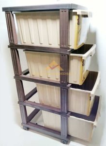 BÜYÜK BOY 4 ÇEKMECELİ İSTANBUL DESENLİ KOMİDİN