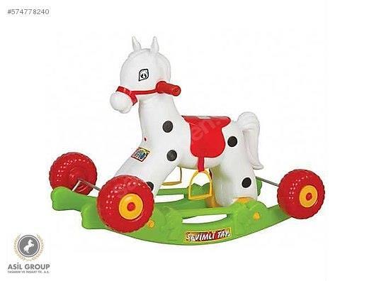Tekerlekli Sökülebilir Sallanır Oyuncak At Kaliteli