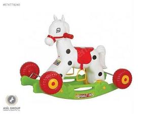 Tekerlekli Sökülebilir Sallanır Oyuncak At Kaliteli